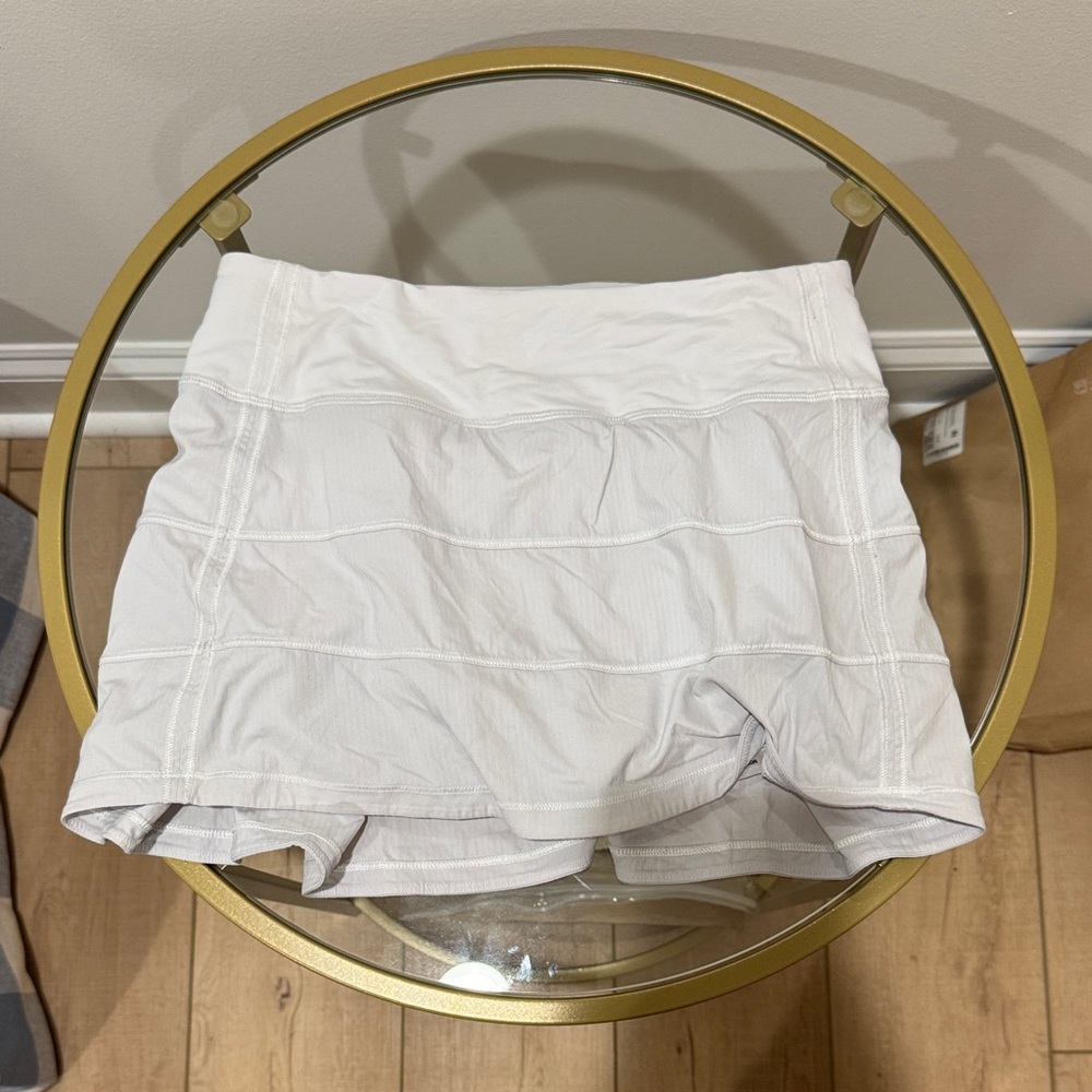 Lululemon Pace Rival Skirt - White, Size 2